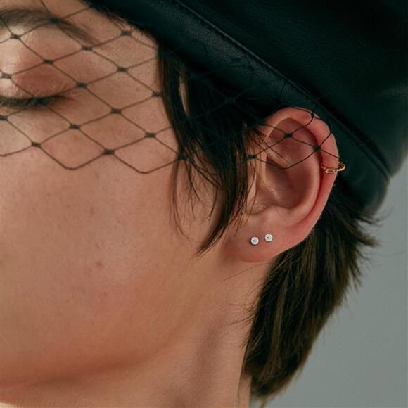 20G Cartilage Earring Stud for WomenMen 316L Surgical Steel FlatBack EarringsSet - Picture 5 of 7